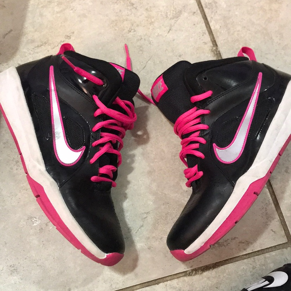 Pink nike sneakers